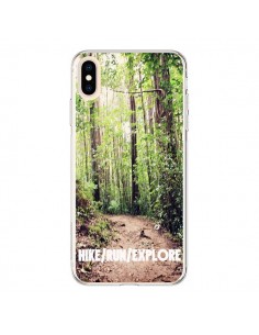 Coque iPhone XS Max Hike Run Explore Paysage Foret - Tara...