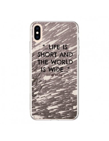 Coque iPhone XS Max Life is short Foret - Tara Yarte