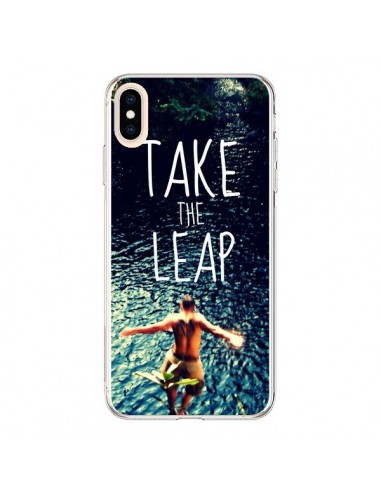 Coque iPhone XS Max Take the leap Saut - Tara Yarte