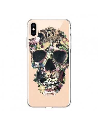 Coque iPhone XS Max Skull Vintage Tête de Mort Transparente souple - Ali Gulec