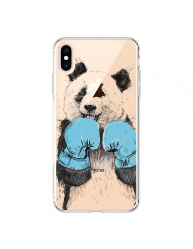 Coque iPhone XS Max Winner Panda Gagnant Transparente souple - Balazs Solti