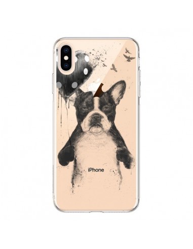 Coque iPhone XS Max Love Bulldog Dog Chien Transparente souple - Balazs Solti