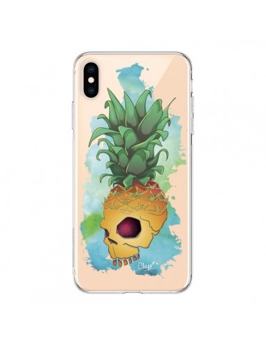 Coque iPhone XS Max Crananas Crane Ananas Transparente souple - Chapo