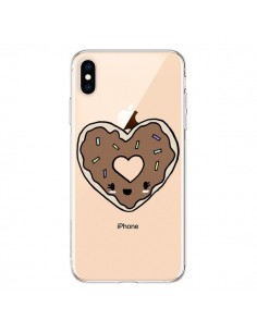 Coque iPhone XS Max Donuts Heart Coeur Chocolat...