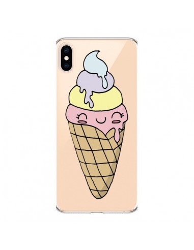 Coque iPhone XS Max Ice Cream Glace Summer Ete Parfum Transparente souple - Claudia Ramos