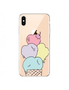 Coque iPhone XS Max Ice Cream Glace Summer Ete Coeur...