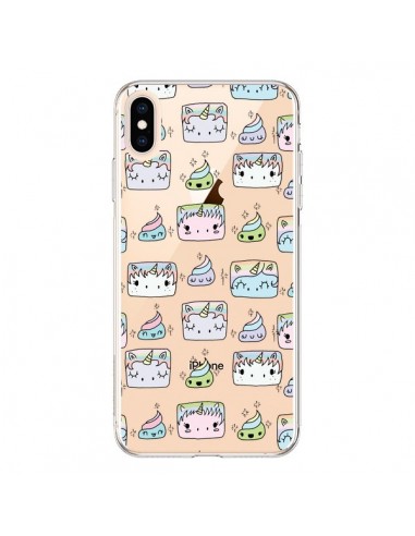 Coque iPhone XS Max Licorne Unicorn Cute Swag Transparente souple - Claudia Ramos