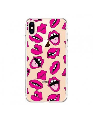 Coque iPhone XS Max Lèvres Lips Bouche Kiss Transparente souple - Claudia Ramos