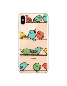 Coque iPhone XS Max Oiseaux Birds Transparente souple -...