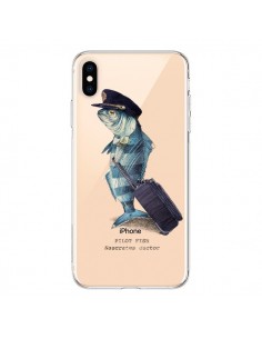 Coque iPhone XS Max Pilot Fish Poisson Pilote...