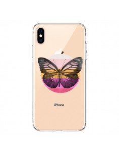 Coque iPhone XS Max Papillon Butterfly Transparente...
