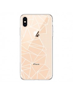 Coque iPhone XS Max Lignes Grilles Side Grid Abstract...