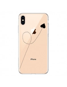 Coque iPhone XS Max Travel to your Heart Noir Voyage...