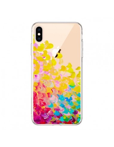 Coque iPhone XS Max Creation in Color Jaune Yellow Transparente souple - Ebi Emporium