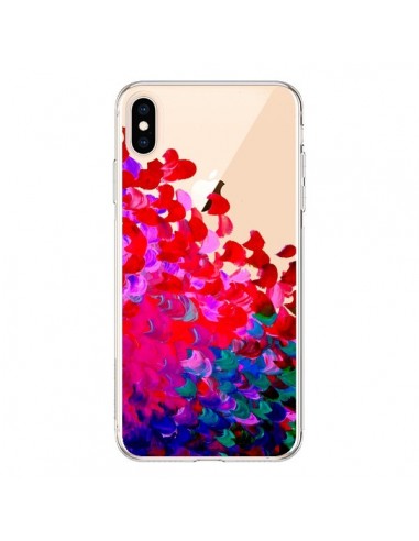 Coque iPhone XS Max Creation in Color Pink Rose Transparente souple - Ebi Emporium