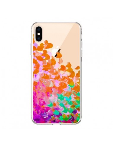 Coque iPhone XS Max Creation in Color Orange Transparente souple - Ebi Emporium