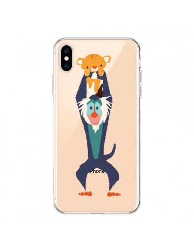 Coque iPhone XS Max Futur Roi Lion King Rafiki Transparente souple - Jay Fleck