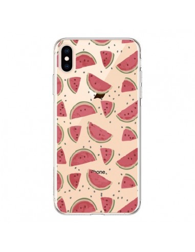 Coque iPhone XS Max Pasteques Watermelon Fruit Transparente souple - Dricia Do