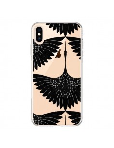 Coque iPhone XS Max Paon Faisan Transparente souple -...