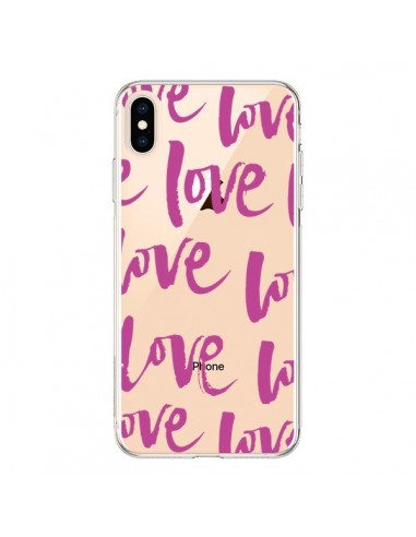 Coque iPhone XS Max Love Love Love Amour Transparente souple - Dricia Do