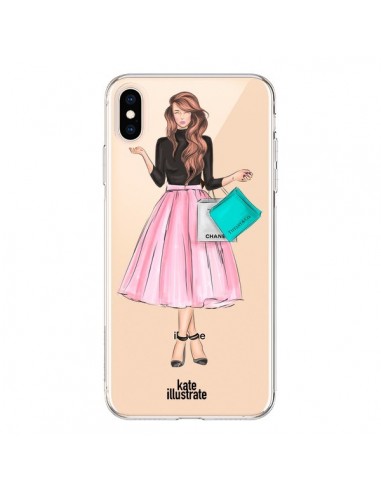 Coque iPhone XS Max Shopping Time Transparente souple - kateillustrate