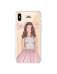 Coque iPhone XS Max Bubble Girl Tiffany Rose Transparente...