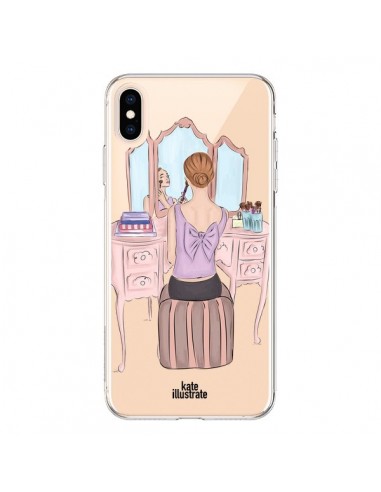 Coque iPhone XS Max Vanity Coiffeuse Make Up Transparente souple - kateillustrate