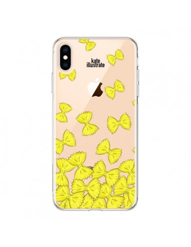 Coque iPhone XS Max Italian Pasta Pates Italiennes Transparente souple - kateillustrate