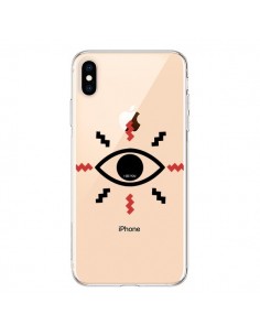 Coque iPhone XS Max Eye I See You Oeil Transparente...
