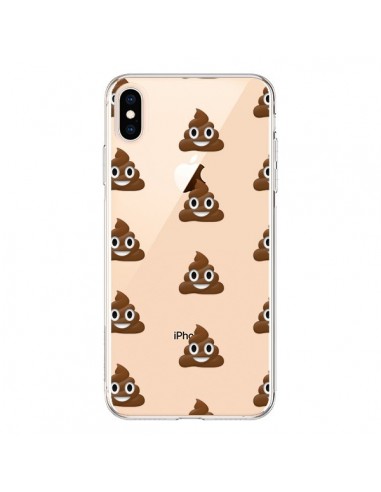 Coque iPhone XS Max Shit Poop Emoticone Emoji Transparente souple - Laetitia