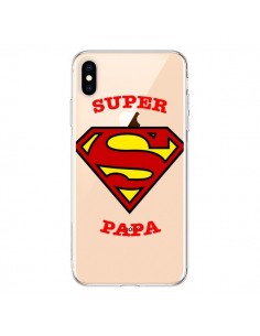 Coque iPhone XS Max Super Papa Transparente souple -...