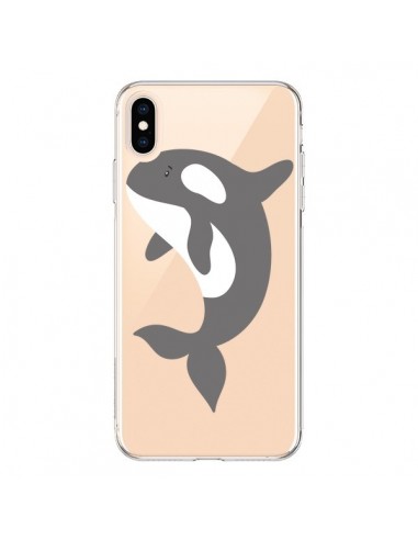 Coque iPhone XS Max Orque Orca Ocean Transparente souple - Petit Griffin