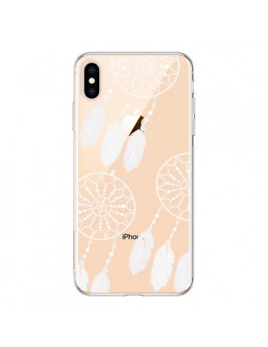 Coque iPhone XS Max Attrape Rêves Blanc Dreamcatcher Triple Transparente souple - Petit Griffin