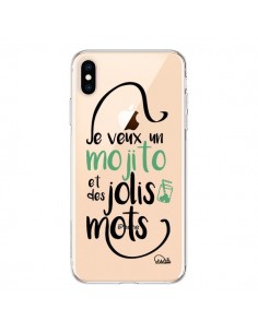 Coque iPhone XS Max Je veux un mojito et des jolis mots...