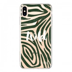 Coque iPhone XS Max Wild Zebre Jungle Transparente souple...