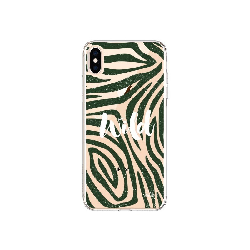 Coque iPhone XS Max Wild Zebre Jungle Transparente souple - Lolo Santo