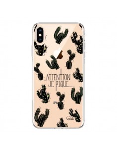 Coque iPhone XS Max Cactus Je Pique Transparente souple -...