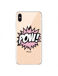 Coque iPhone XS Max Pow Transparente souple - Maryline...