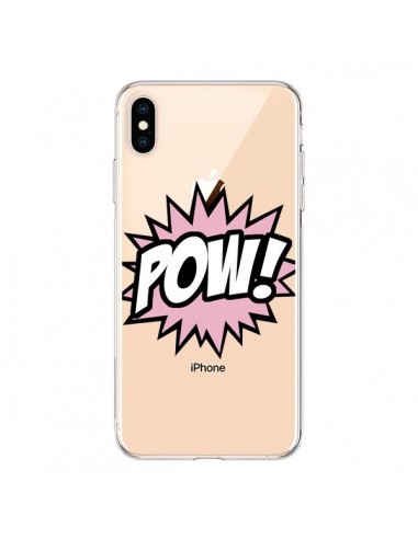 Coque iPhone XS Max Pow Transparente souple - Maryline Cazenave