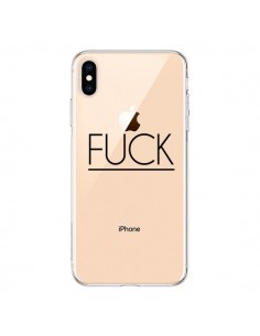 Coque iPhone XS Max Fuck Transparente souple - Maryline...