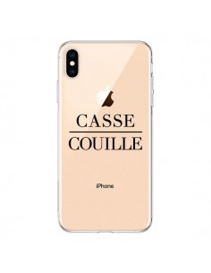 Coque iPhone XS Max Casse Couille Transparente souple -...