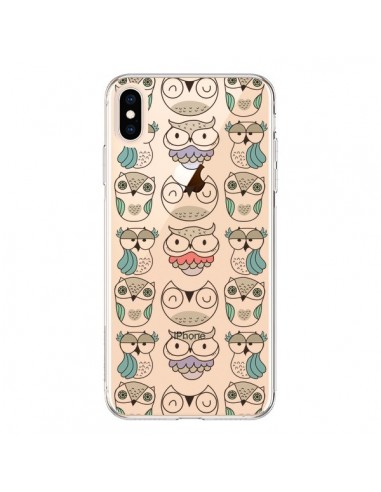 Coque iPhone XS Max Chouettes Owl Hibou Transparente souple - Maria Jose Da Luz
