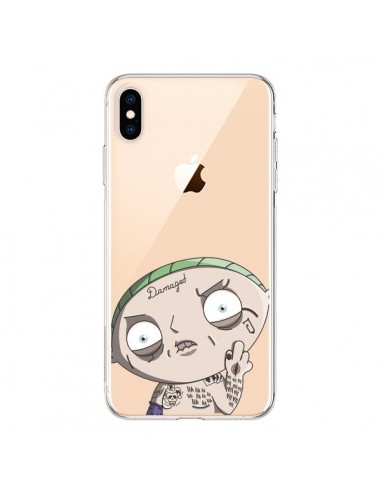 Coque iPhone XS Max Stewie Joker Suicide Squad Transparente souple - Mikadololo