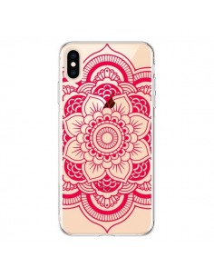 Coque iPhone XS Max Mandala Rose Fushia Azteque...