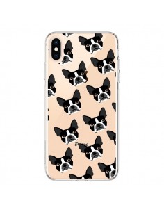 Coque iPhone XS Max Chiens Boston Terrier Transparente...