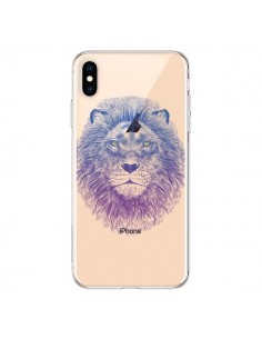 Coque iPhone XS Max Lion Animal Transparente souple -...