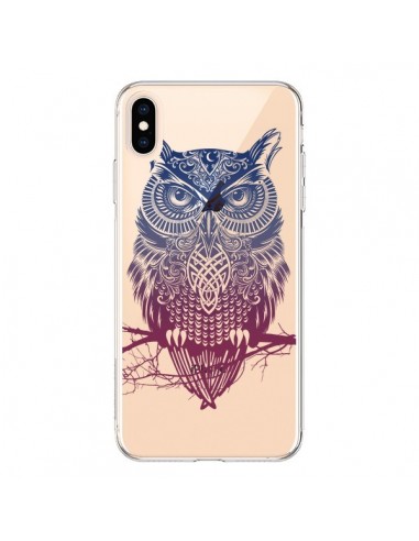 Coque iPhone XS Max Hibou Chouette Owl Transparente souple - Rachel Caldwell
