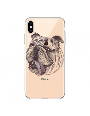 Coque iPhone XS Max Chien Bulldog Dog Transparente souple - Rachel Caldwell