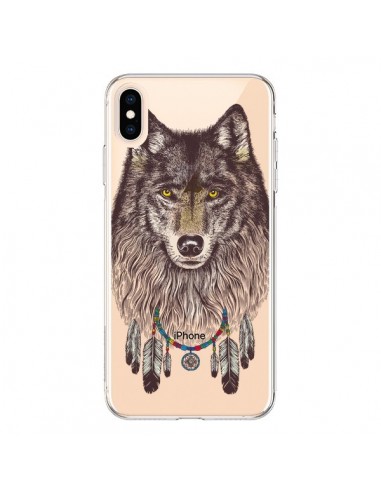 Coque iPhone XS Max Loup Wolf Attrape Reves Transparente souple - Rachel Caldwell