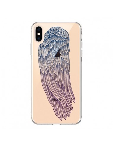 Coque iPhone XS Max Ailes d'Ange Angel Wings Transparente souple - Rachel Caldwell